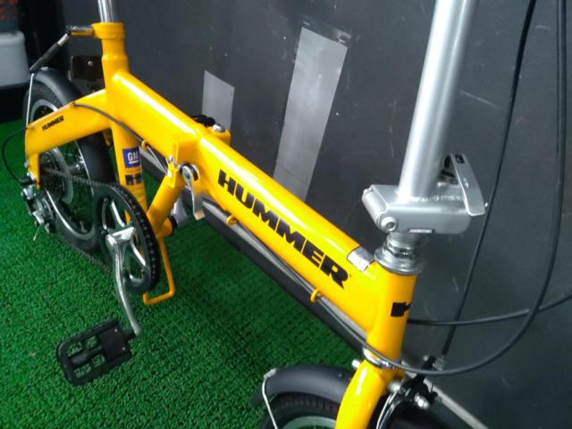 HUMMER 16インチ 外装6段変速 折りたたみ自転車 イエロー | 折りたたみ 