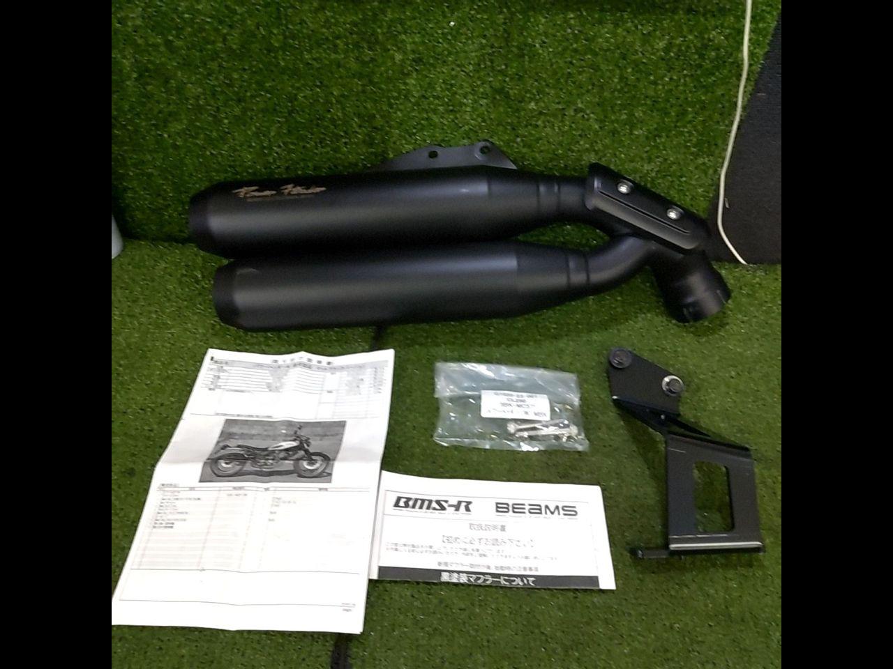 CL250/MC57】BEAMS パワーヘッダー W マットブラック スリップオン 
