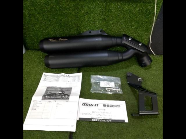 CL250/MC57】BEAMS パワーヘッダー W マットブラック スリップオン 