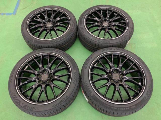 RAYS HOMURA 2×9 + KUMHO ECSTa PS71 225/45R19 | やや傷や汚れあり 