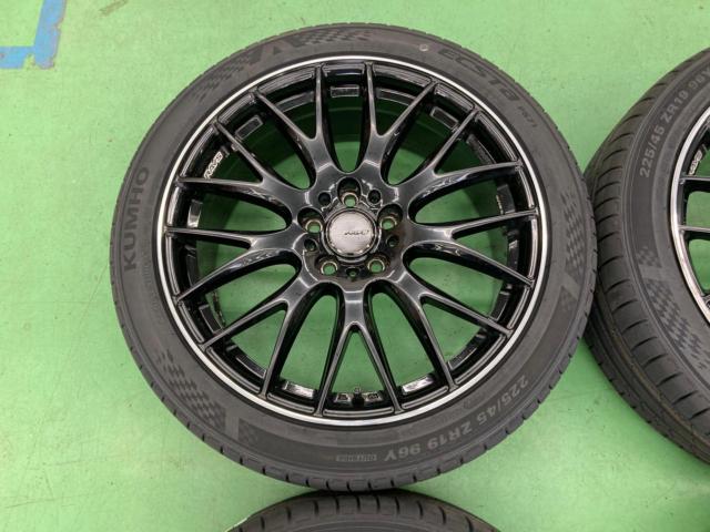 RAYS HOMURA 2×9 + KUMHO ECSTa PS71 225/45R19 | やや傷や汚れあり 