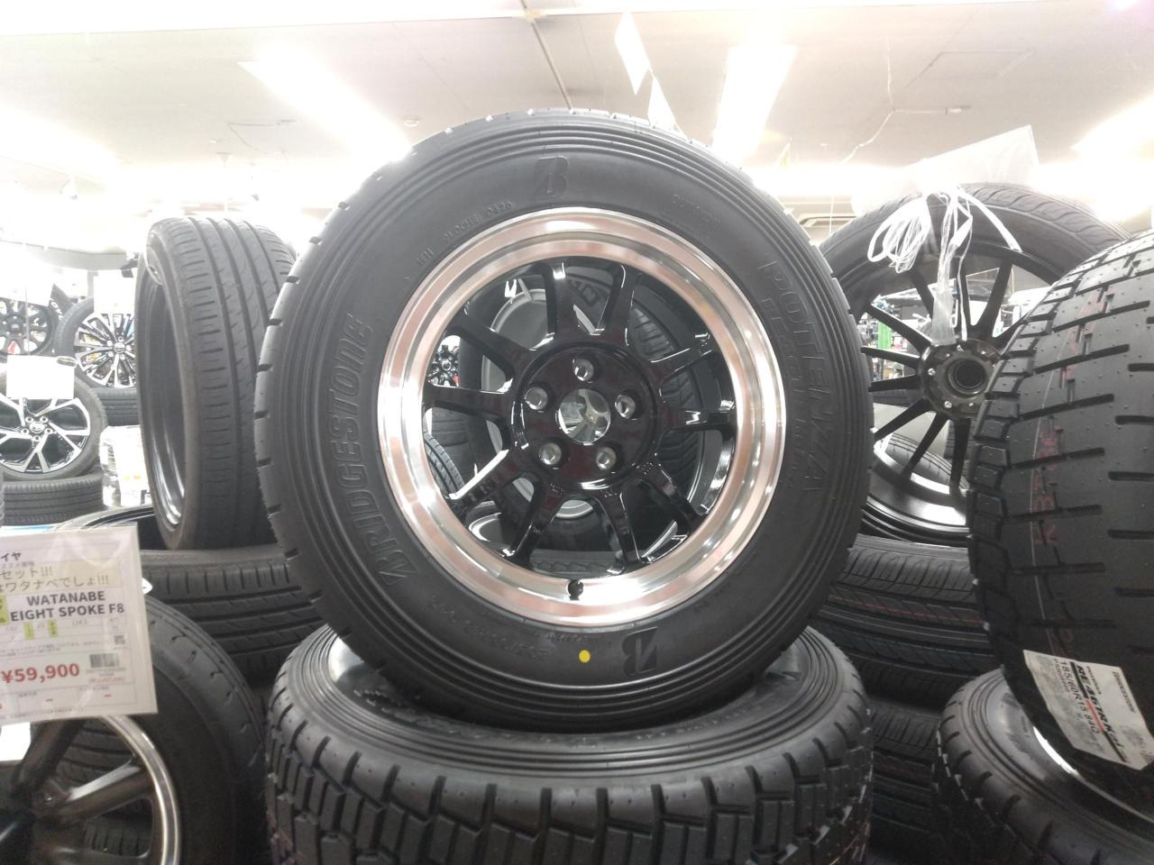 ☆新品ラリチャレセット♪☆SHIBAWHEEL(シバホイール) G23+BRIDGESTONE 