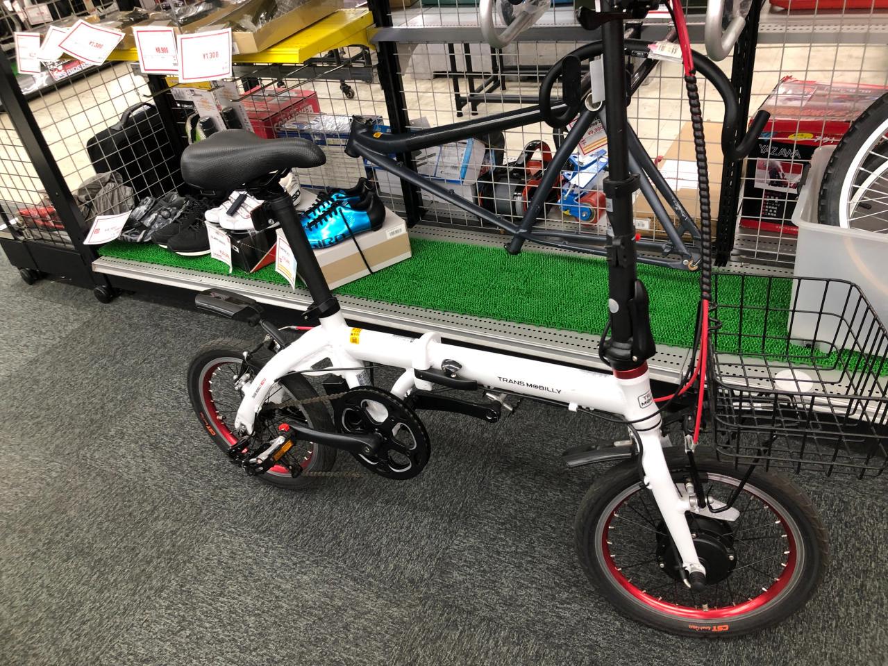 TRANS MOBILLY 16インチ折りたたみ電動アシスト付き自転車自転車 