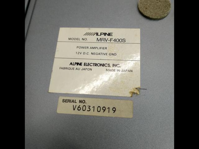 ALPINE MRV-F400S 4chアンプ | やや傷や汚れあり | アップガレージ 