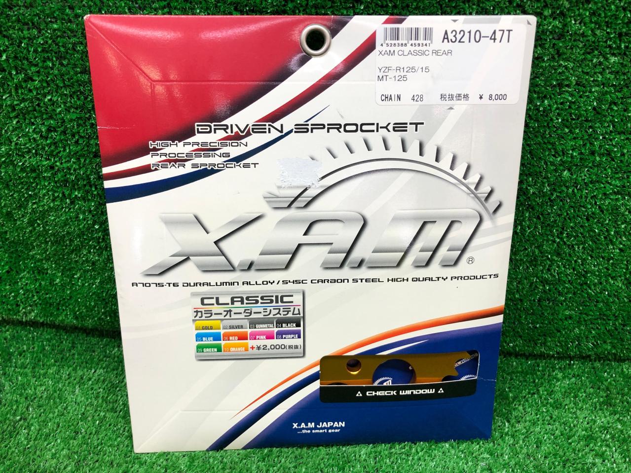 YZF-R125、MT-125】XAM JAPAN スプロケット A3210-47T | 未使用 