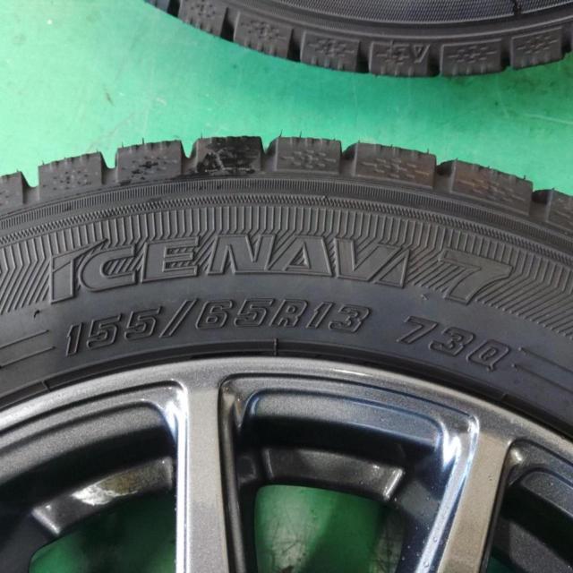 EMBELY S10 +GOODYEAR ICENAVI7 155/65R13 | 目立った傷や汚れ無し 