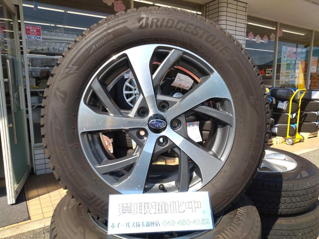 SUBARU SK系フォレスター純正ホイール+BRIDGESTONE BLIZZAK DM-V3 