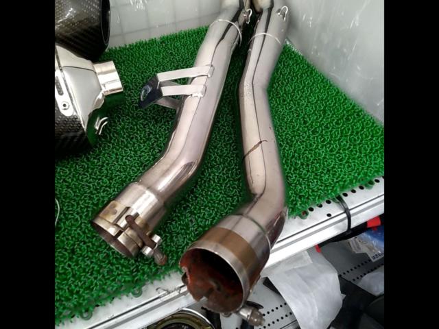 ヨシムラ USA R-77 デュアルカーボンスリップオンマフラー 【ZX-14R 