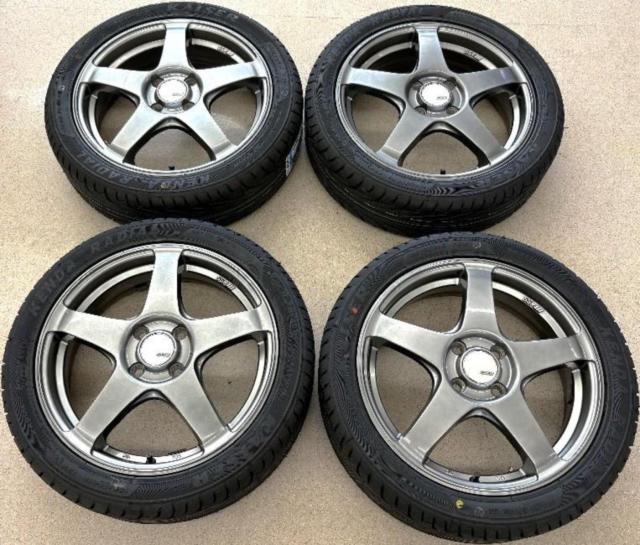 未使用タイヤ+中古アルミホイールセット】 TANABE SSR SERIES GTV01 + 