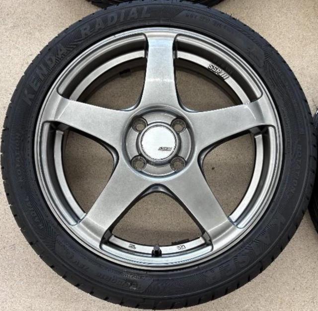 未使用タイヤ+中古アルミホイールセット】 TANABE SSR SERIES GTV01 + 