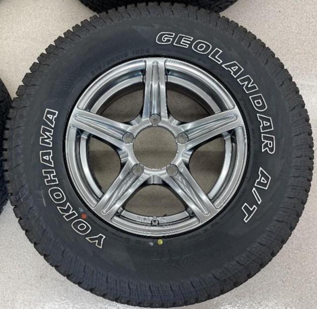 中古ホワイトレタータイヤ+中古アルミホイールセット】 TWS Granverd 