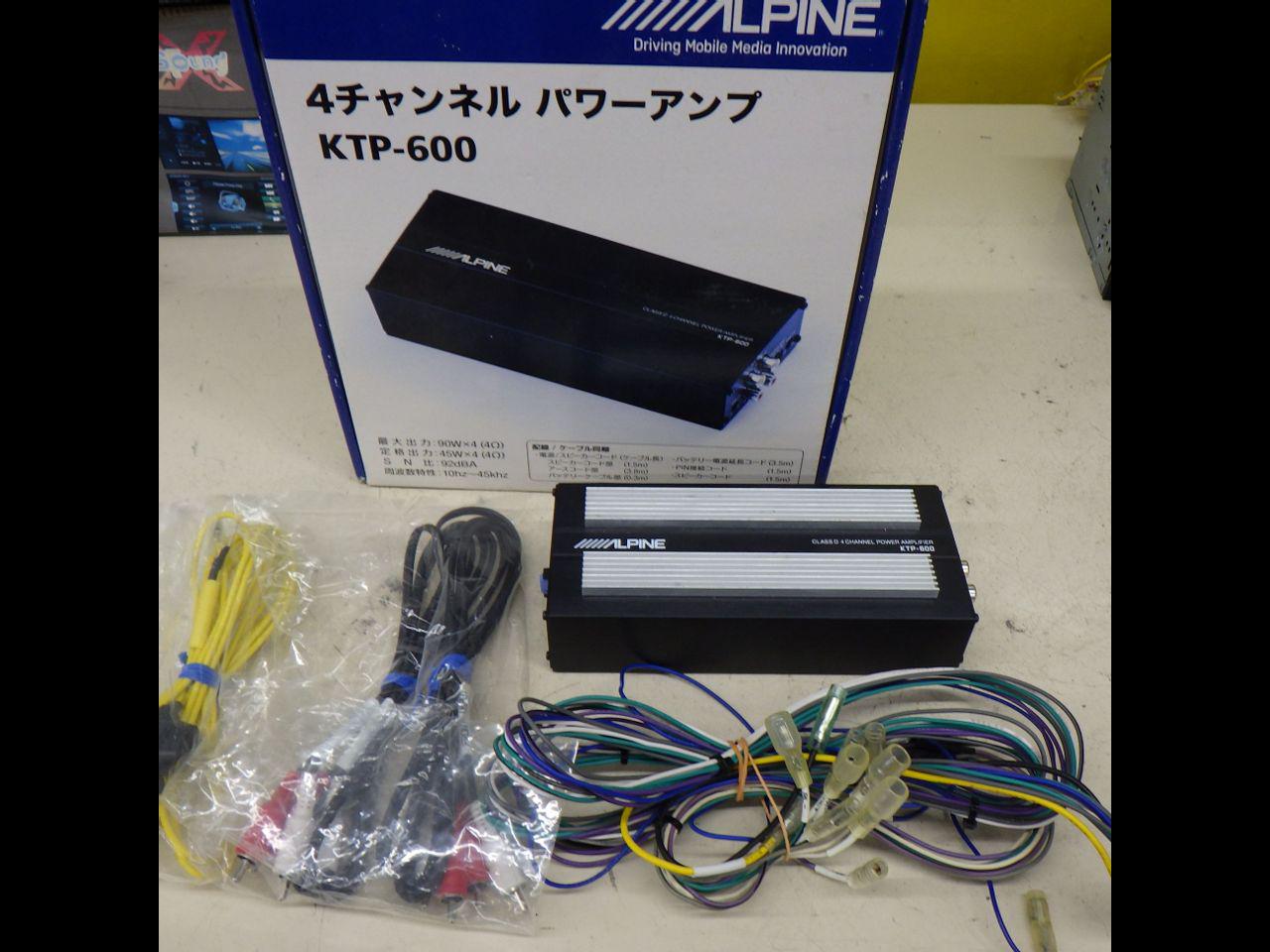 ALPINE(アルパイン) 4チャンネルパワーアンプ KTP-600 | 目立った傷や 