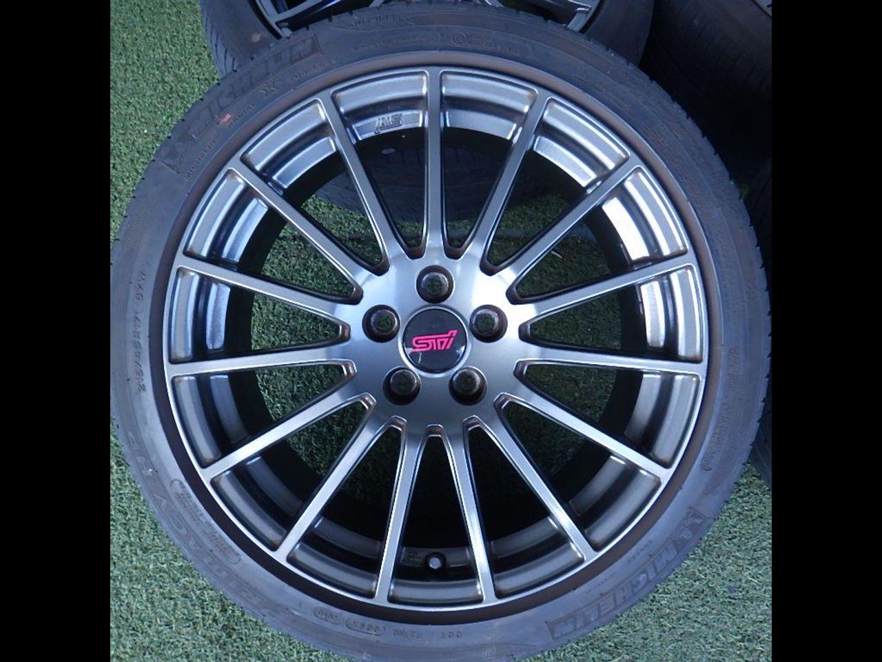 ホイールのみ4本セット】【スバル純正】 STI 15本スポークホイール 