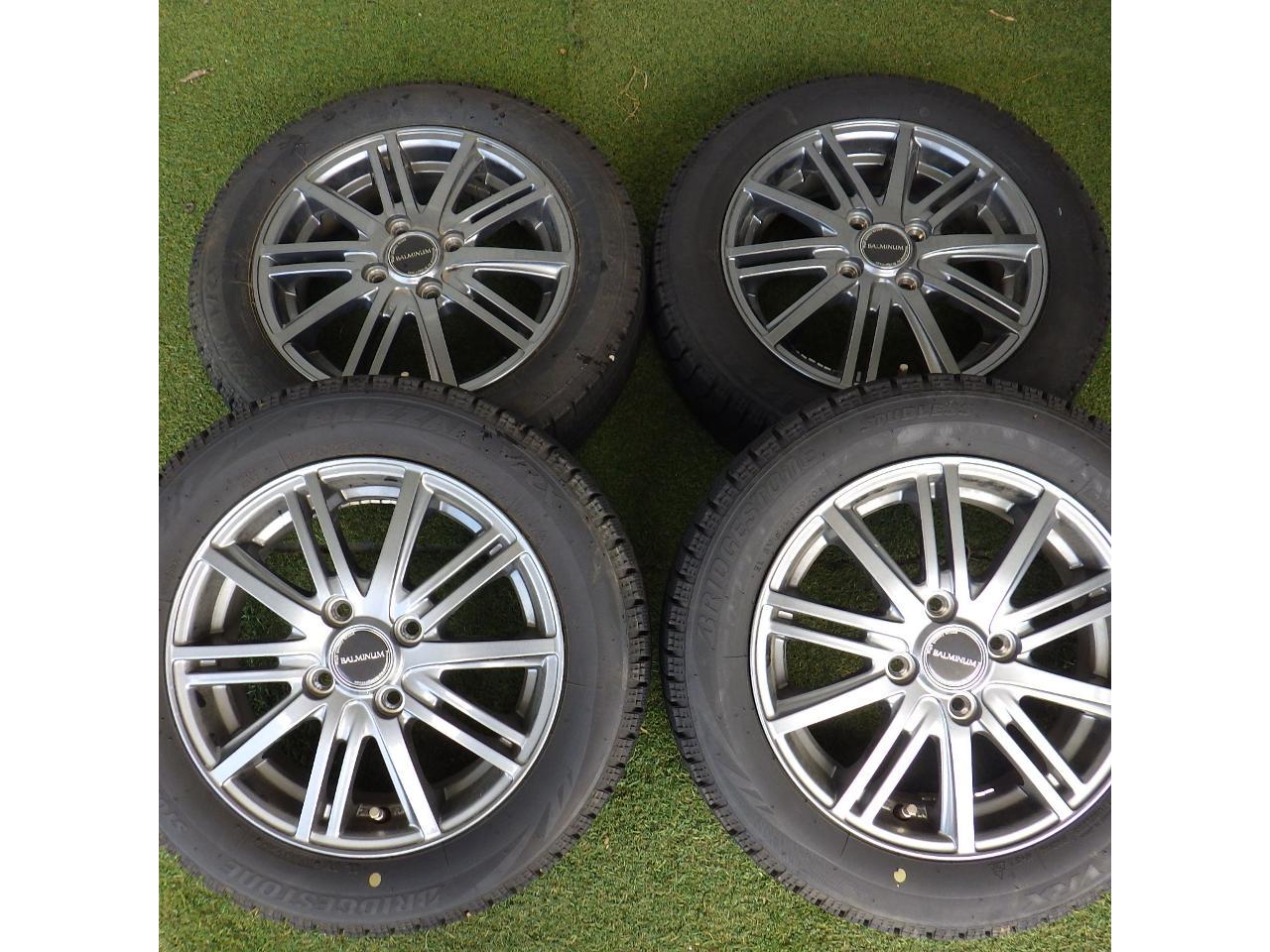 ホイールのみ4本セット】【BRIDGESTONE】BALMINUM BR10 グレー10本 
