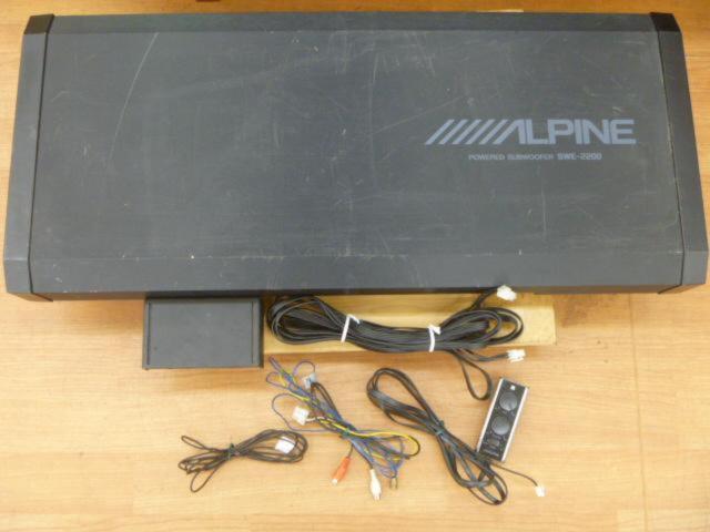 ALPINE SWE-2200 パワードサブウーファー | わけあり（保証対象外 