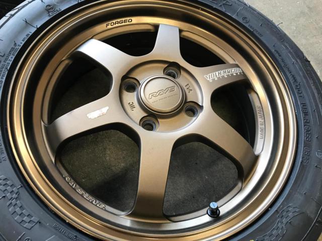 RAYS VOLK RACING TE37 KCR BZ EDITION + NANKANG NS-2R 165/55R15 