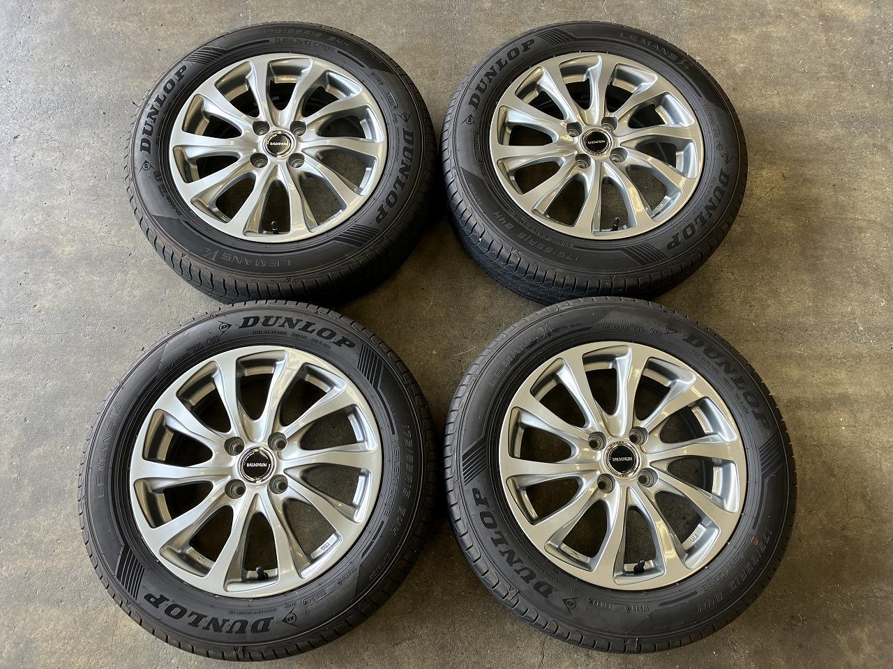 BRIDGESTONE BALMINUM TR10 + DUNLOP LE MANS Ⅴ+ 175/65R15 84H 