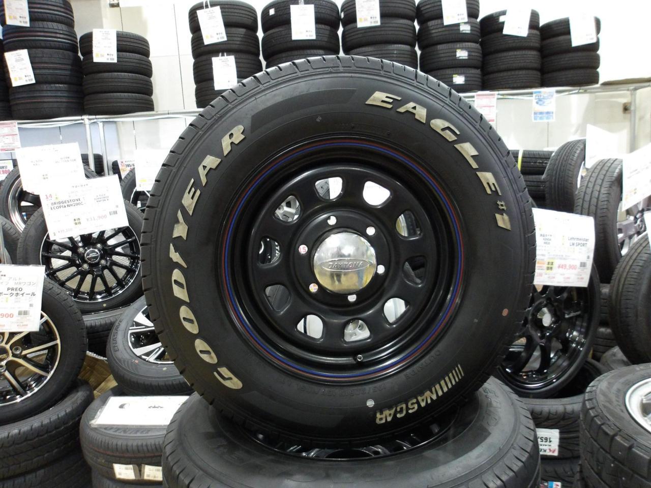 DAYTONA スチールホイール + GOODYEAR EAGLE#1 NASCAR | やや傷や汚れ 