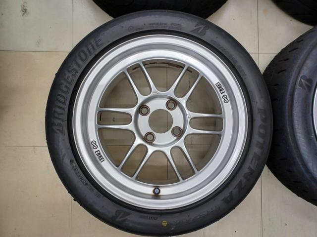 ★値下げしました★ENKEI Racing RPF1 + GOODYEAR2本/BRIDGESTONE2本 195/50R15