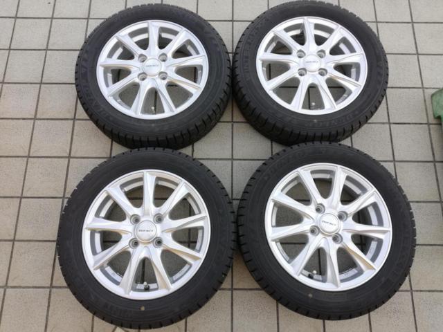 DUFACT 9本スポーク + DUNLOP WM03 155/65R14 | やや傷や汚れあり 