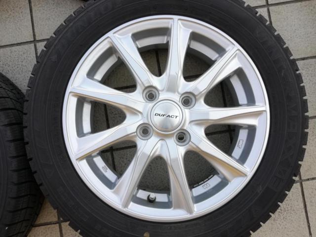 DUFACT 9本スポーク + DUNLOP WM03 155/65R14 | やや傷や汚れあり 