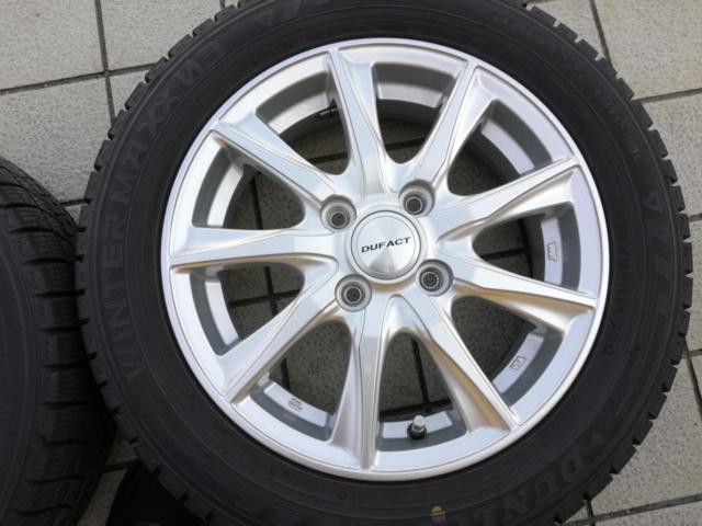 DUFACT 9本スポーク + DUNLOP WM03 155/65R14 | やや傷や汚れあり 