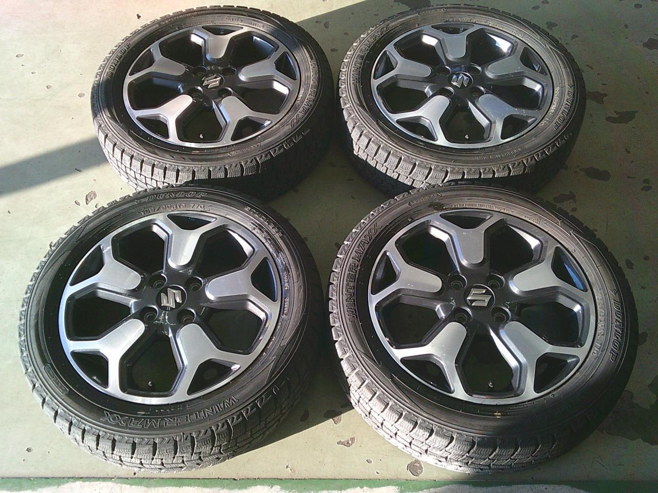 B倉庫】DUNLOP WINTERMAXX WM02 + スズキ ハスラー純正ホイール | 中古 