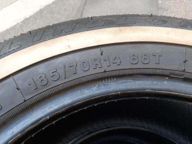 4本】LINGLONG(リンロン) L676 ホワイトリボン 185/70R14 | やや傷や 