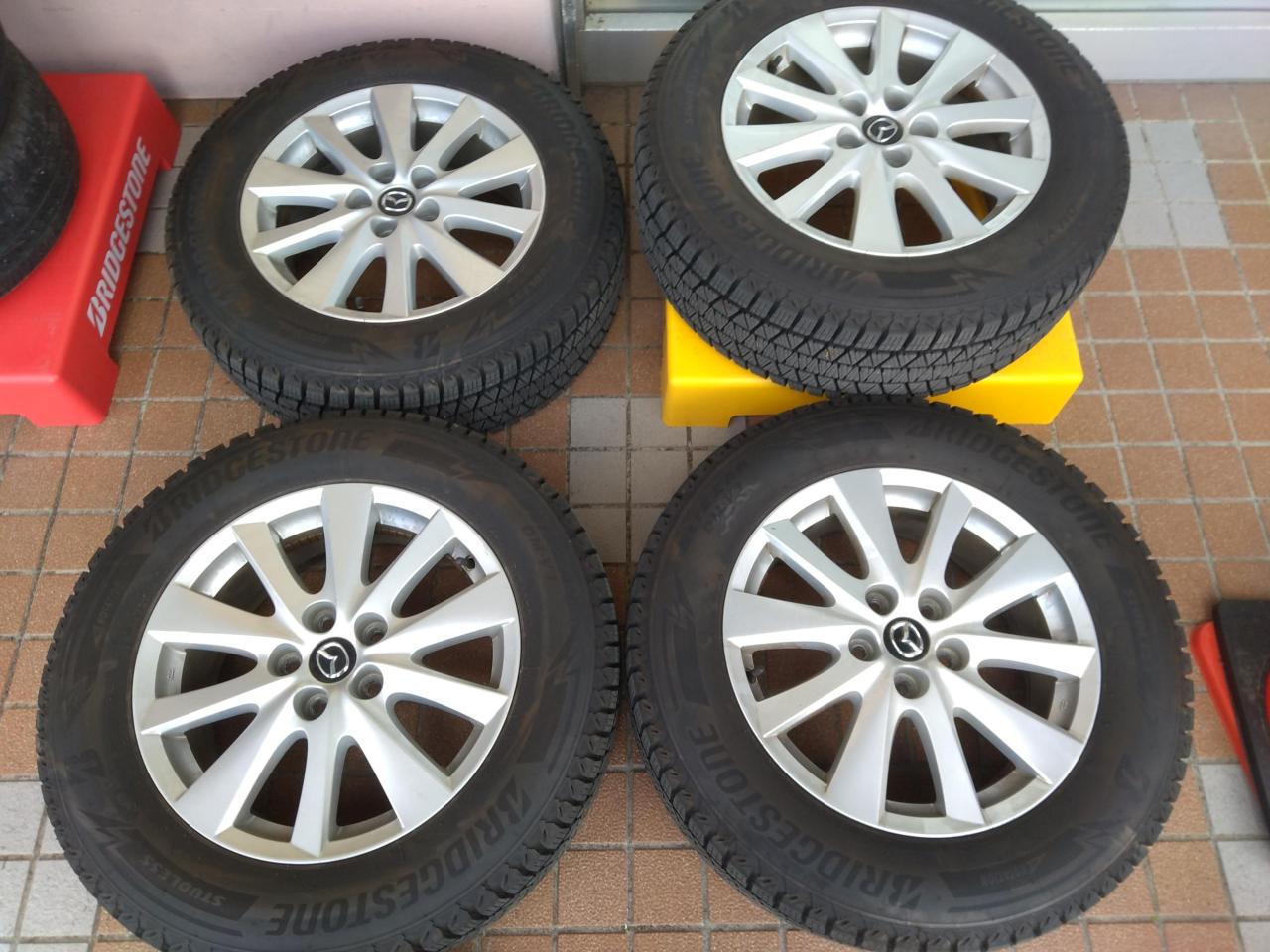 マツダ】 CX-5純正 + 【BRIDGESTONE】DM-V3 225/65R17 | やや傷や汚れ 