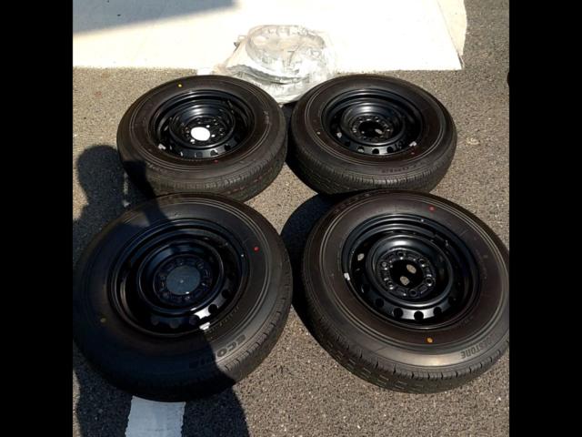 トヨタ純正】 ハイエーススチールホイール+【BRIDGESTONE】Ecopia 