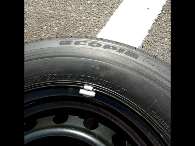 トヨタ純正】 ハイエーススチールホイール+【BRIDGESTONE】Ecopia 