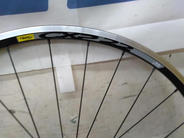 メーカー複合品 FELT型番不明ハブ×MAVIC CXP22リム 622×15C クリンチャーアルミフロントホイール