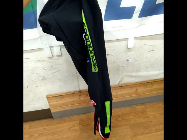 サイズ:M Castelli cannondale 裏起毛ビブタイツ ブラック