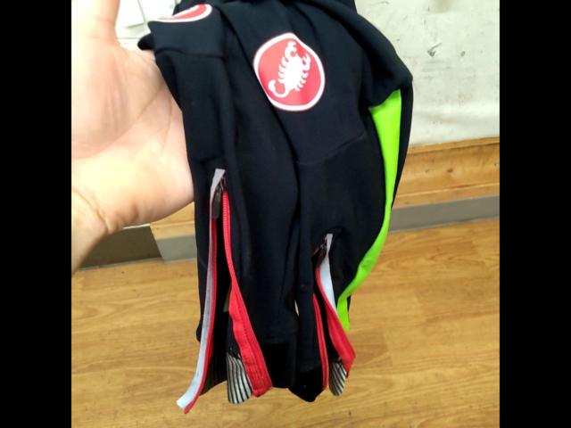 サイズ:M Castelli cannondale 裏起毛ビブタイツ ブラック