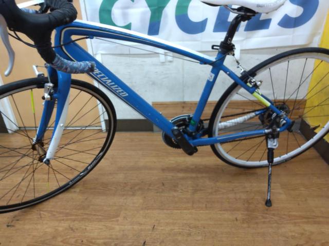 ※ドロハンカスタム(?) SPECIALIZED Sirrus 2008年頃モデル 700×23C 2×8S アルミロードバイク ブルー