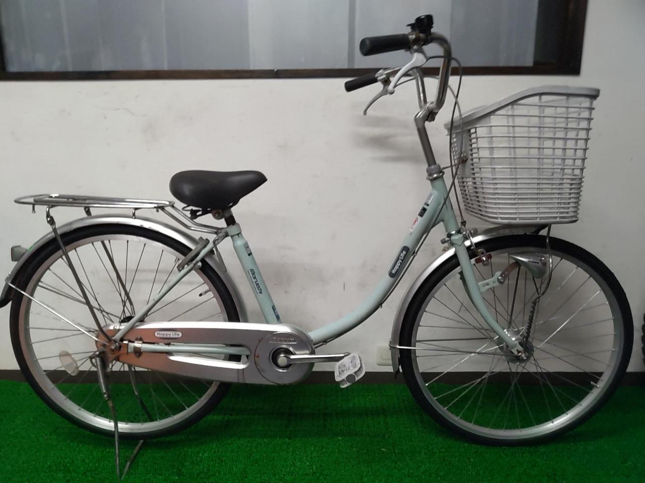 丸石サイクル HappyLife 24インチ シングルスピード シティサイクル 