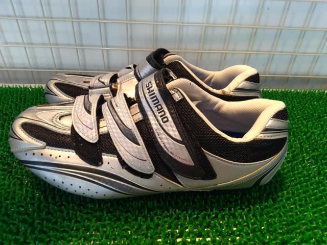 SHIMANO SH-R077 SPD-SL用ビンディングシューズ シルバー
