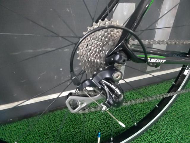 1大特価 SCOTT CR1 2013年頃モデル 700×23C 2×10S カーボンクロスバイク ブラック×グリーン 参考サイズ170-