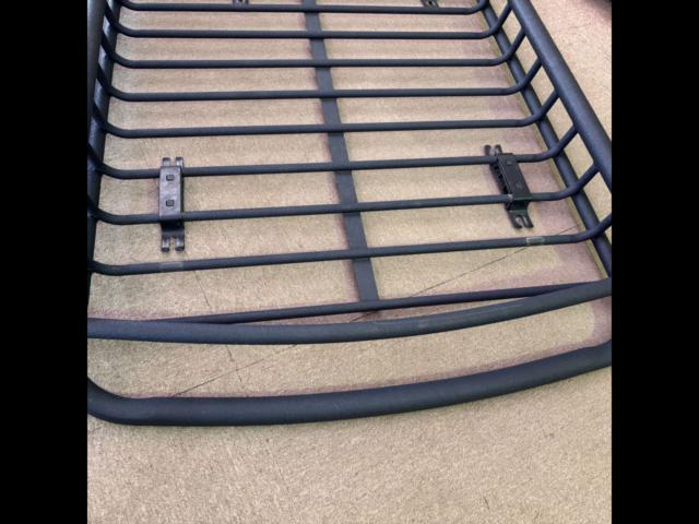 メーカー不明 ルーフラック 結晶塗装 マットブラック | やや傷や汚れ 