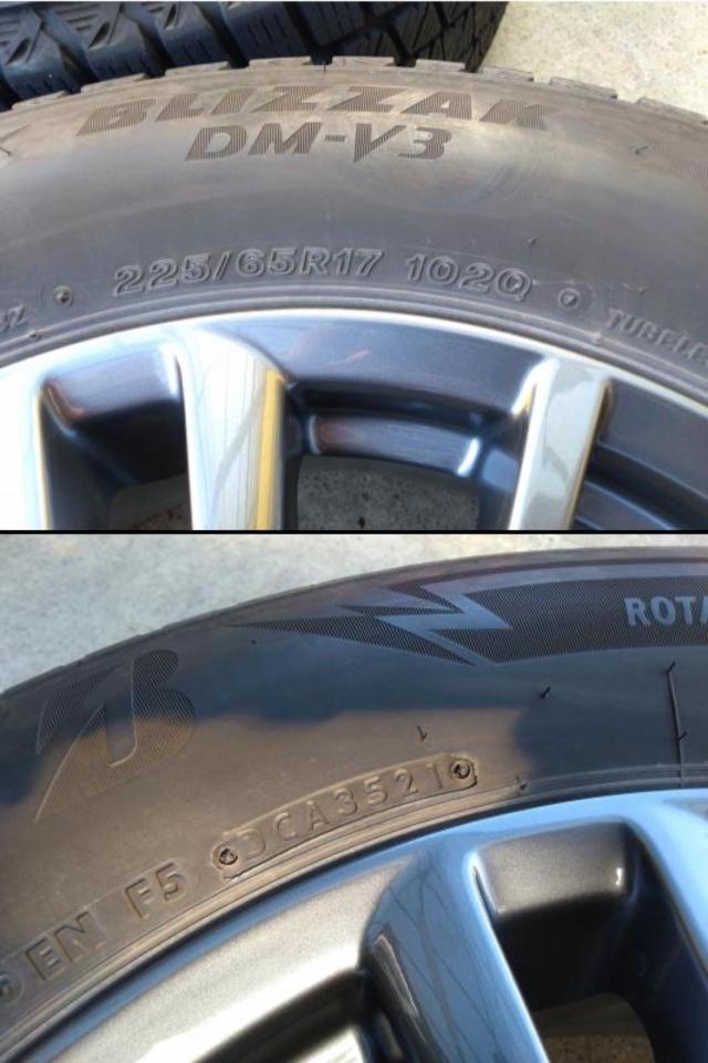 Mazda CX-5 (KF series) genuine wheels + Bridgestone Blizzak DM-V3 