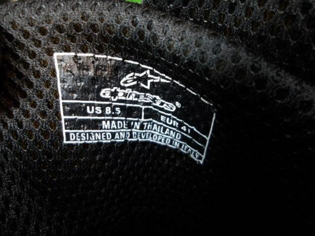 【Alpinestars】アルパインスターズ FASTER 2 VENTED ライディングシューズ サイズ:US8.5 EUR:41 JP:約25.5cm