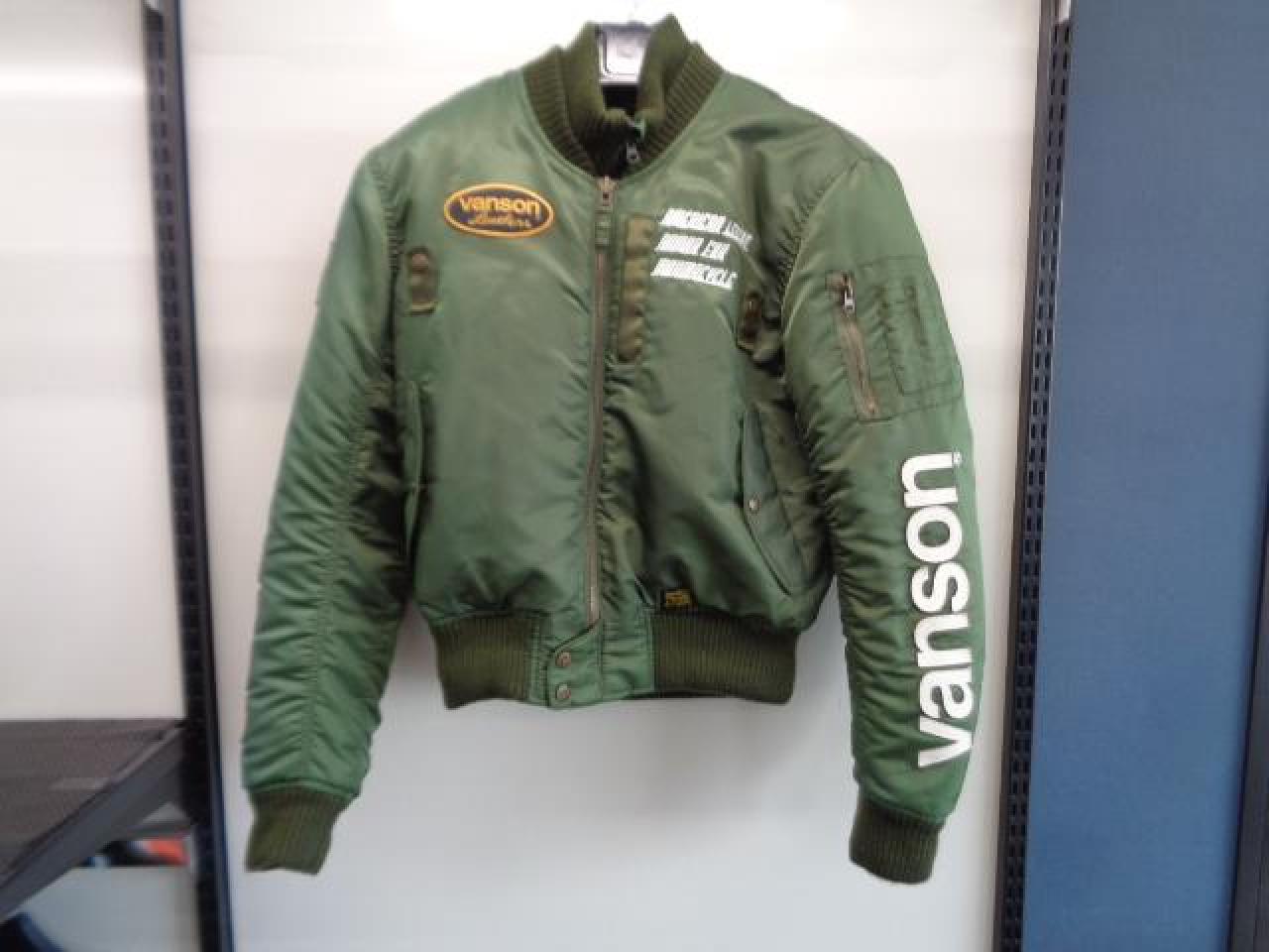 Vanson】MA-1タイプウインタージャケット VS578-W1501カーキ Mサイズ 