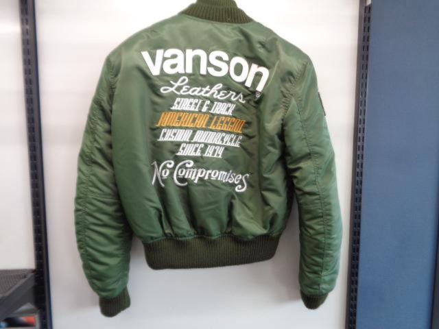 Vanson】MA-1タイプウインタージャケット VS578-W1501カーキ Mサイズ 
