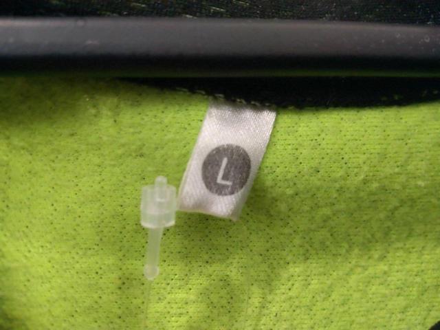 サイズ:L メーカー不明 裏起毛トレーナー ブラックxグリーン