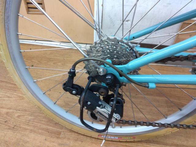 Bianchi MERLO 20×1-1/8インチ 外装7段変速 ミニベロ チェレステ