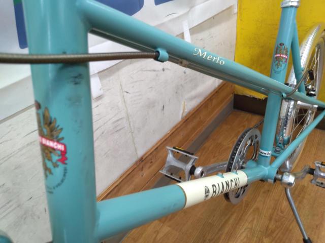 Bianchi MERLO 20×1-1/8インチ 外装7段変速 ミニベロ チェレステ