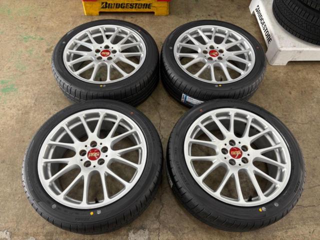 ☆新品タイヤ付☆ BBS RE-L RE5005 + KENDA KR203 | やや傷や汚れあり 