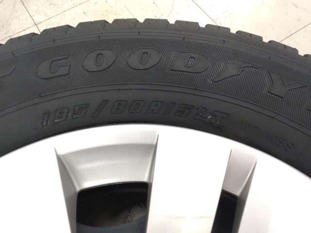 ☆新品タイヤ付き☆NISSAN NV350キャラバン純正ホイール + GOODYEAR 