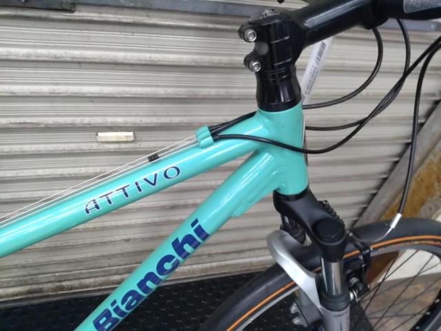 【わけあり現状販売】BIANCHI ATTIVO 3×8S 26×1.5インチマウンテンバイク チェレステ 2006年前後くらい??