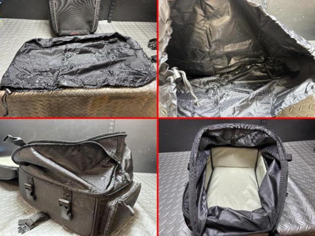【HenlyBegins】シートバッグ 【DH-716】ヘルメットが収納可能な2気室バッグ 容量:13～24L